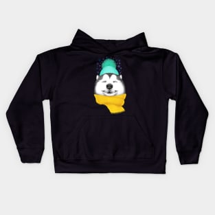 Winter Husky Kids Hoodie